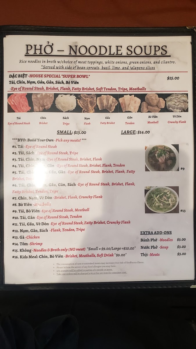 Bun and Pho House Photo Menu 7