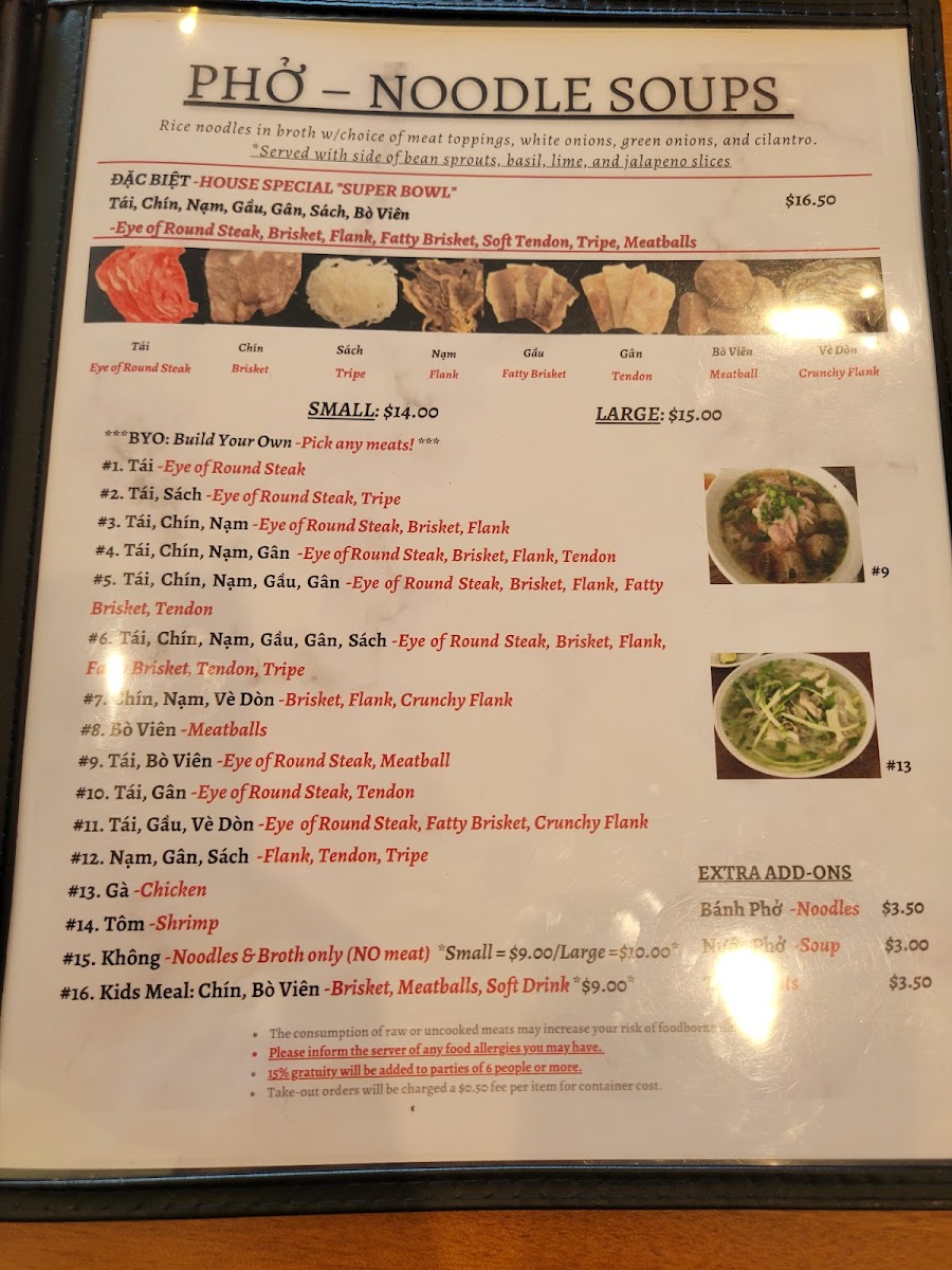 Bun and Pho House Photo Menu 8