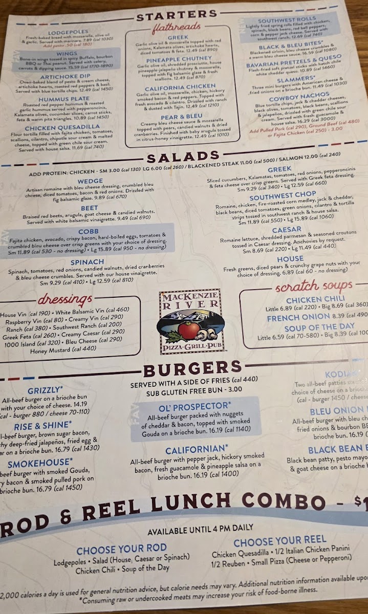 MacKenzie River Pizza, Grill & Pub Photo Menu 2