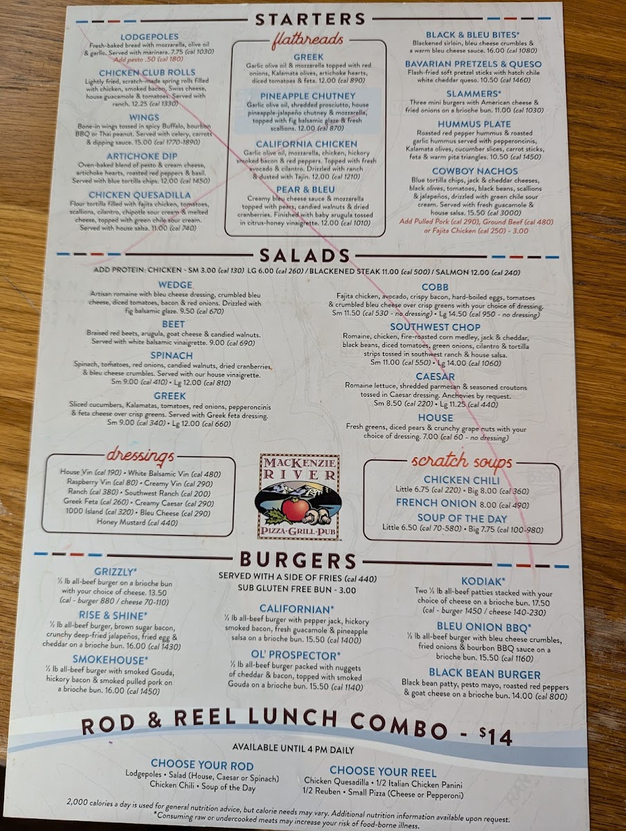 MacKenzie River Pizza, Grill & Pub Photo Menu 5