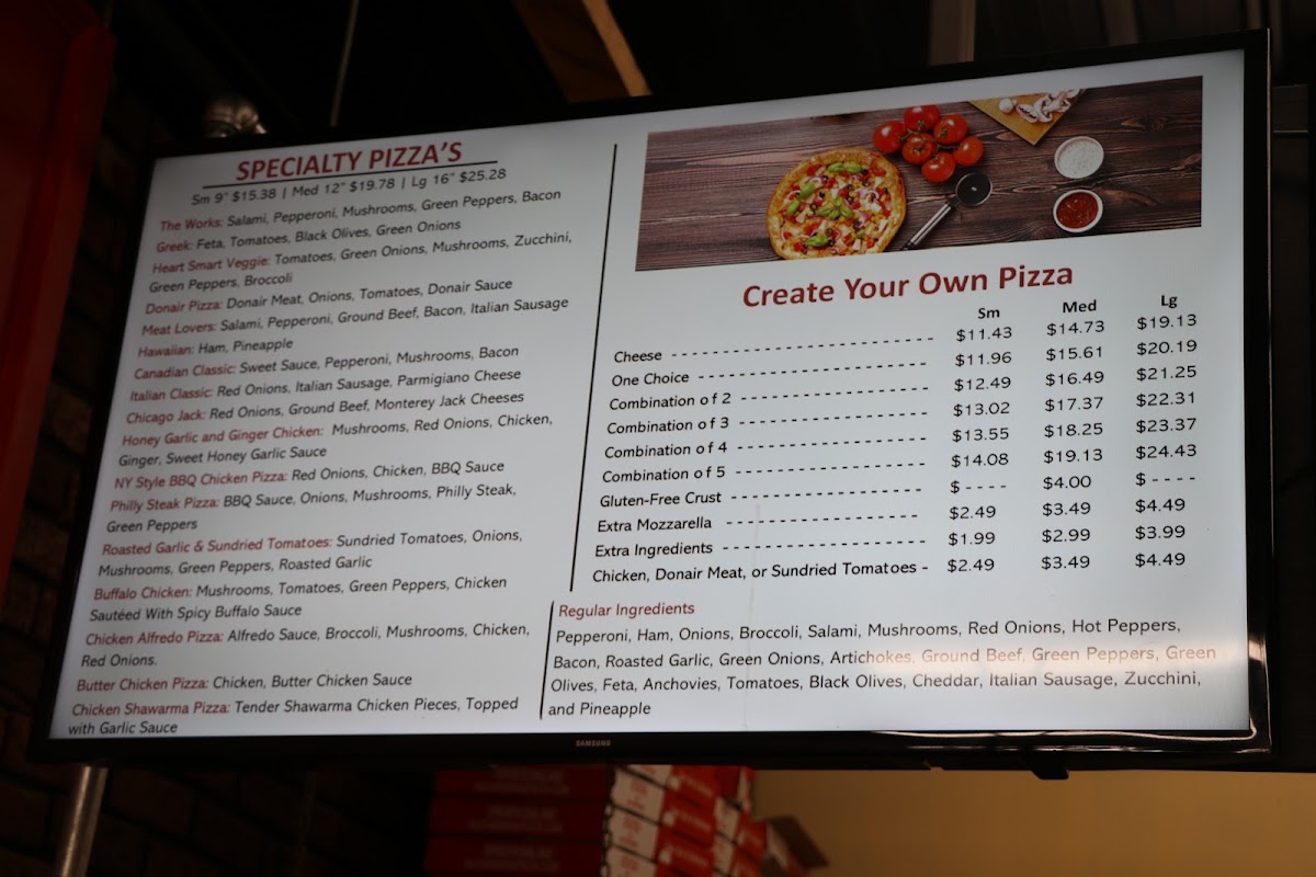 Alexandra's Pizza Fairview Photo Menu 7