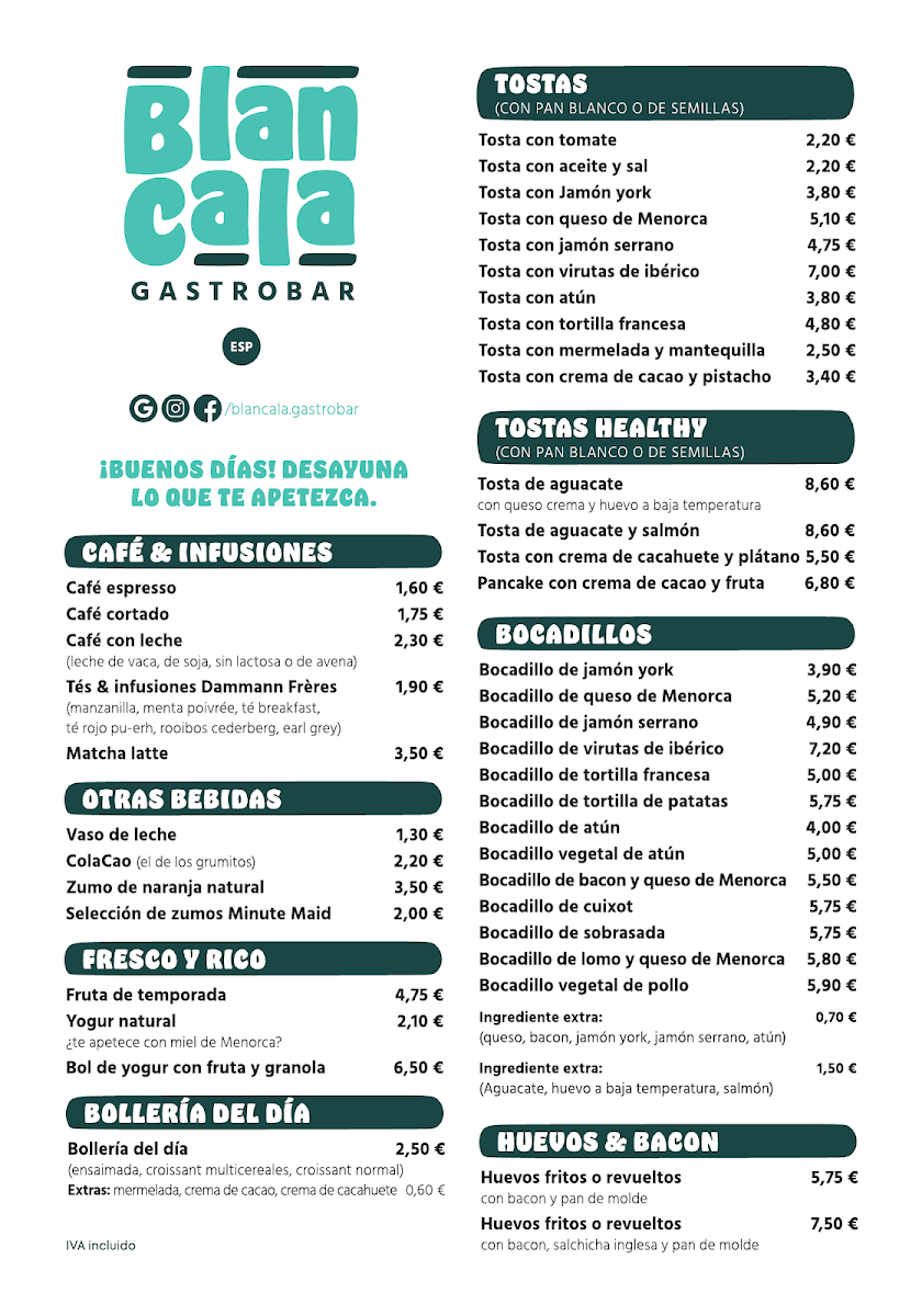 Blancala gastrobar Photo Menu 4