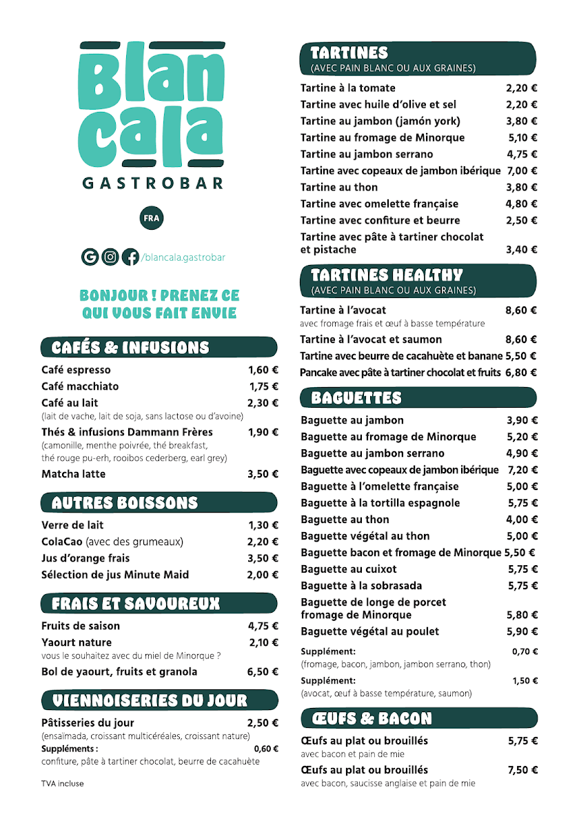Blancala gastrobar Photo Menu 5