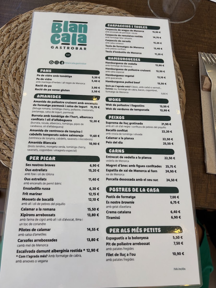 Blancala gastrobar Photo Menu 7