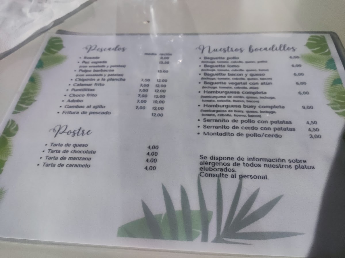 Bar Restaurante la Piscina Photo Menu 4