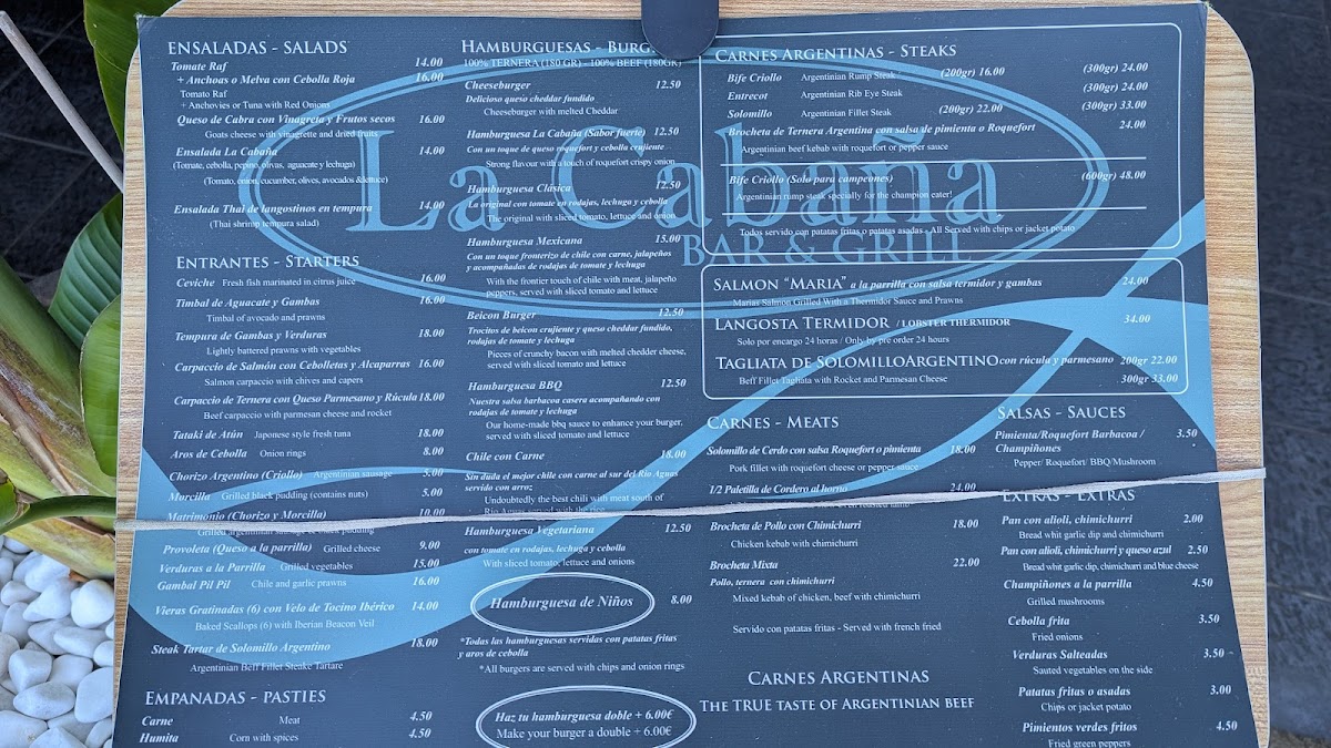 La Cabaña bar & grill Photo Menu 2