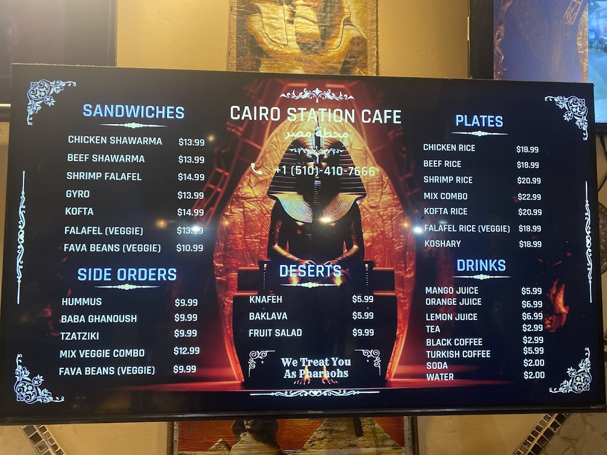 Cairo Station Café Photo Menu 2