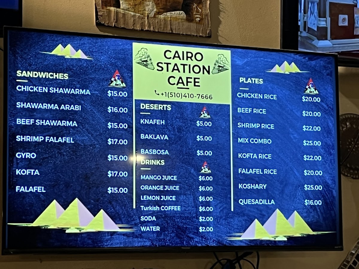 Cairo Station Café Photo Menu 5