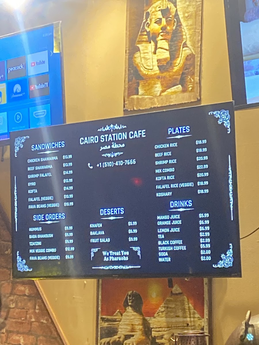Cairo Station Café Photo Menu 7