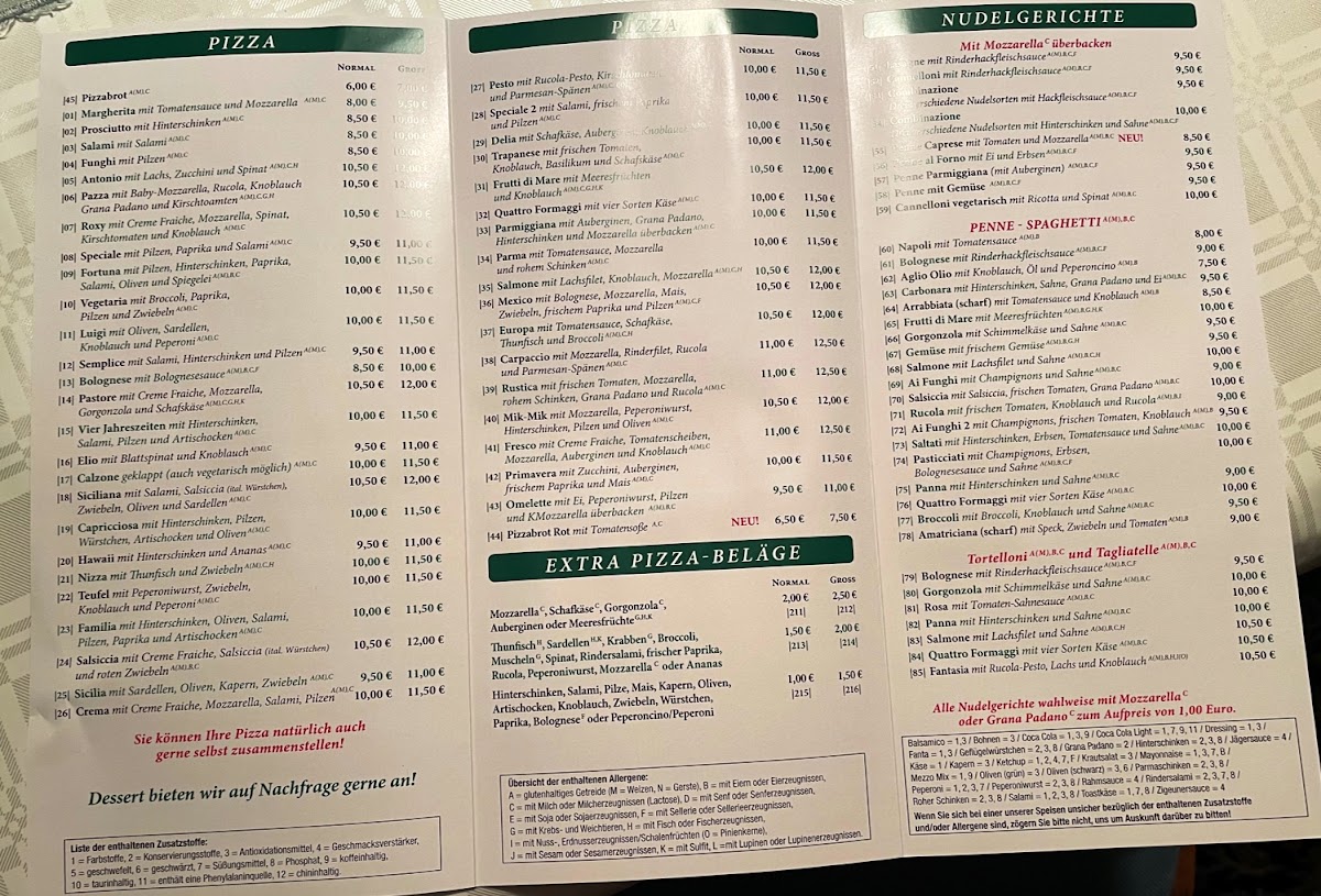 Pizzeria Fortuna Gastro Photo Menu 3