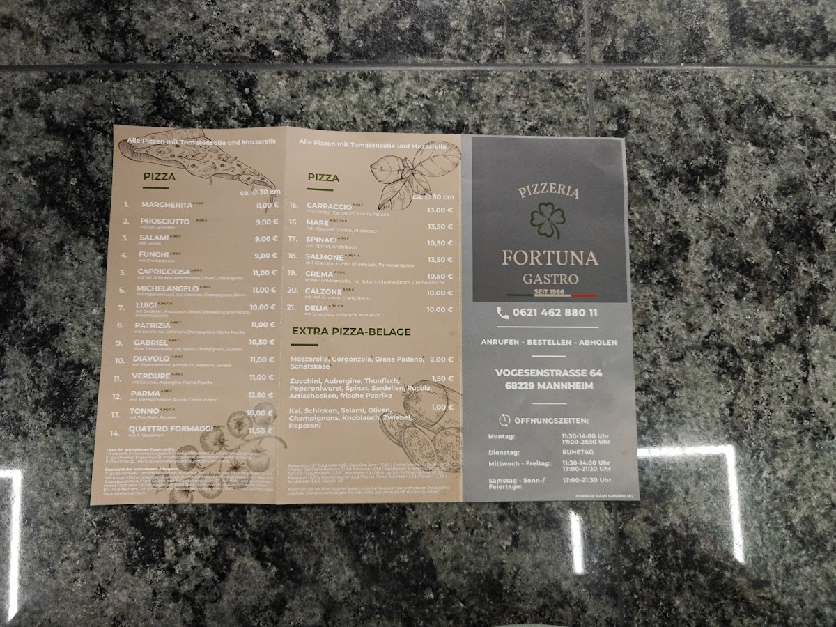Pizzeria Fortuna Gastro Photo Menu 7