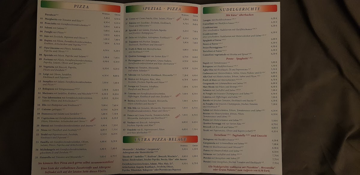 Pizzeria Fortuna Gastro Photo Menu 9