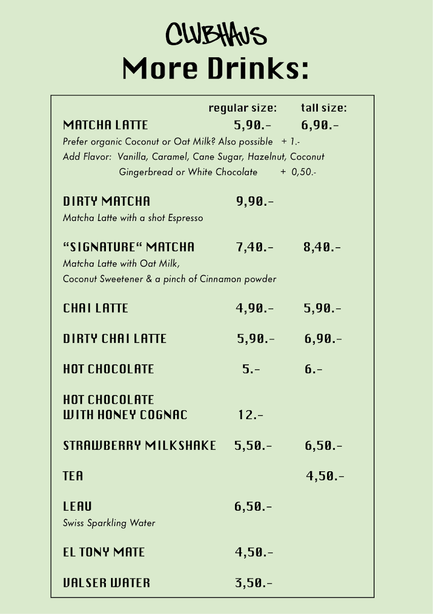 Clubhaus Café & Crêperie Photo Menu 3