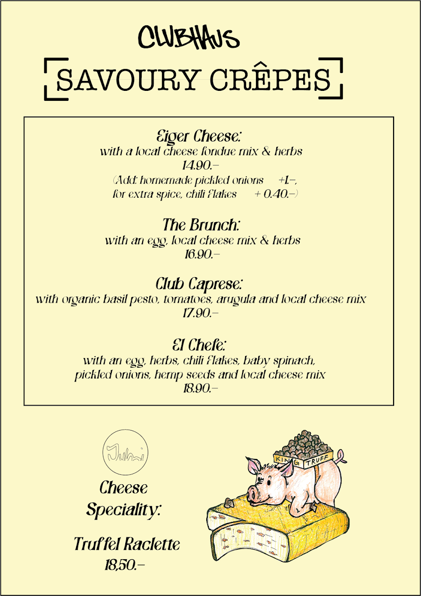 Clubhaus Café & Crêperie Photo Menu 4