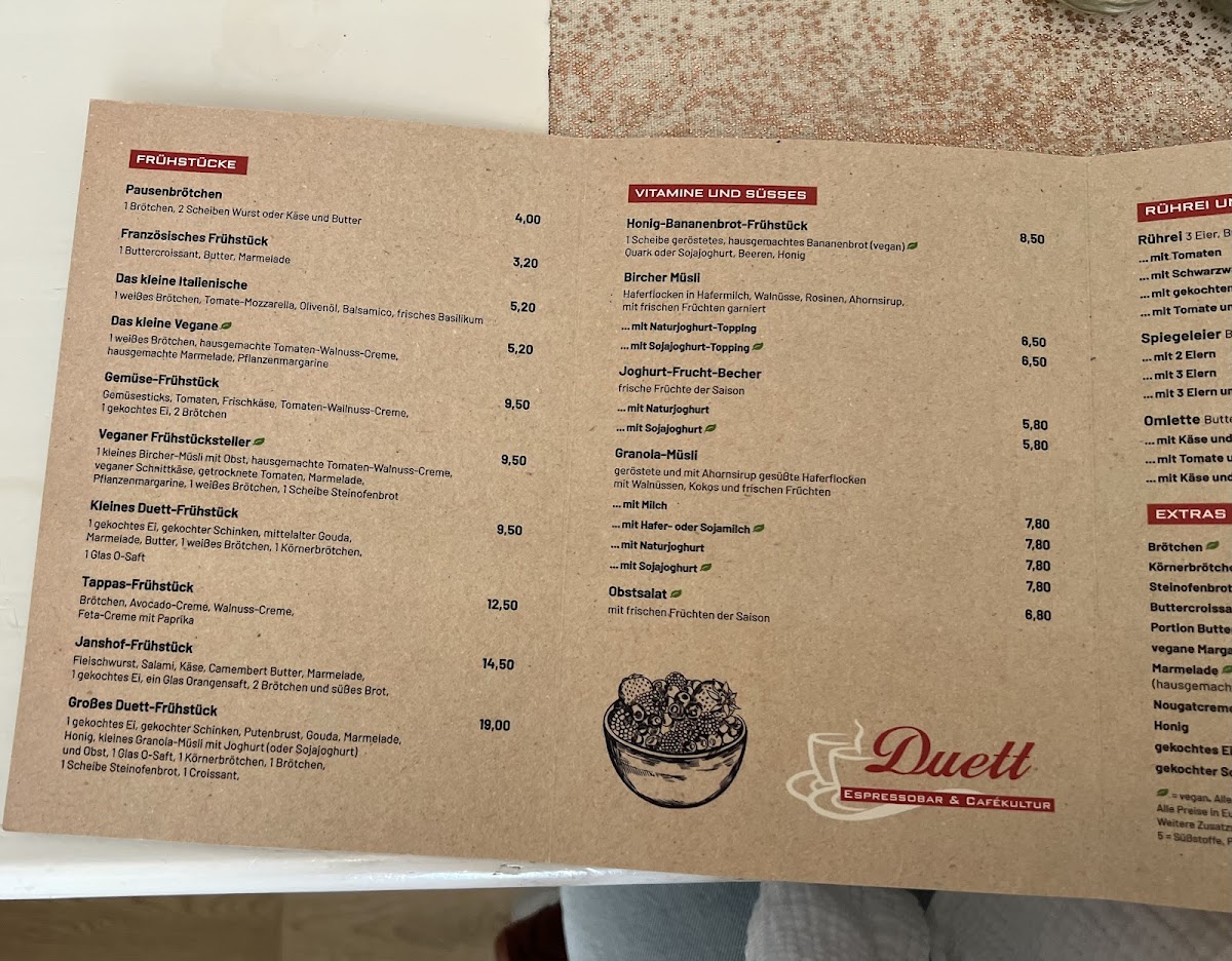 Cafe Duett Espresso-Bar Photo Menu 3