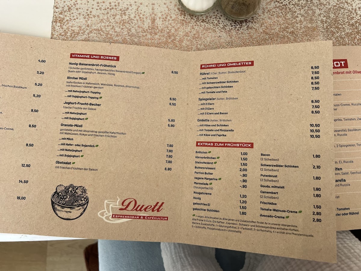 Cafe Duett Espresso-Bar Photo Menu 6