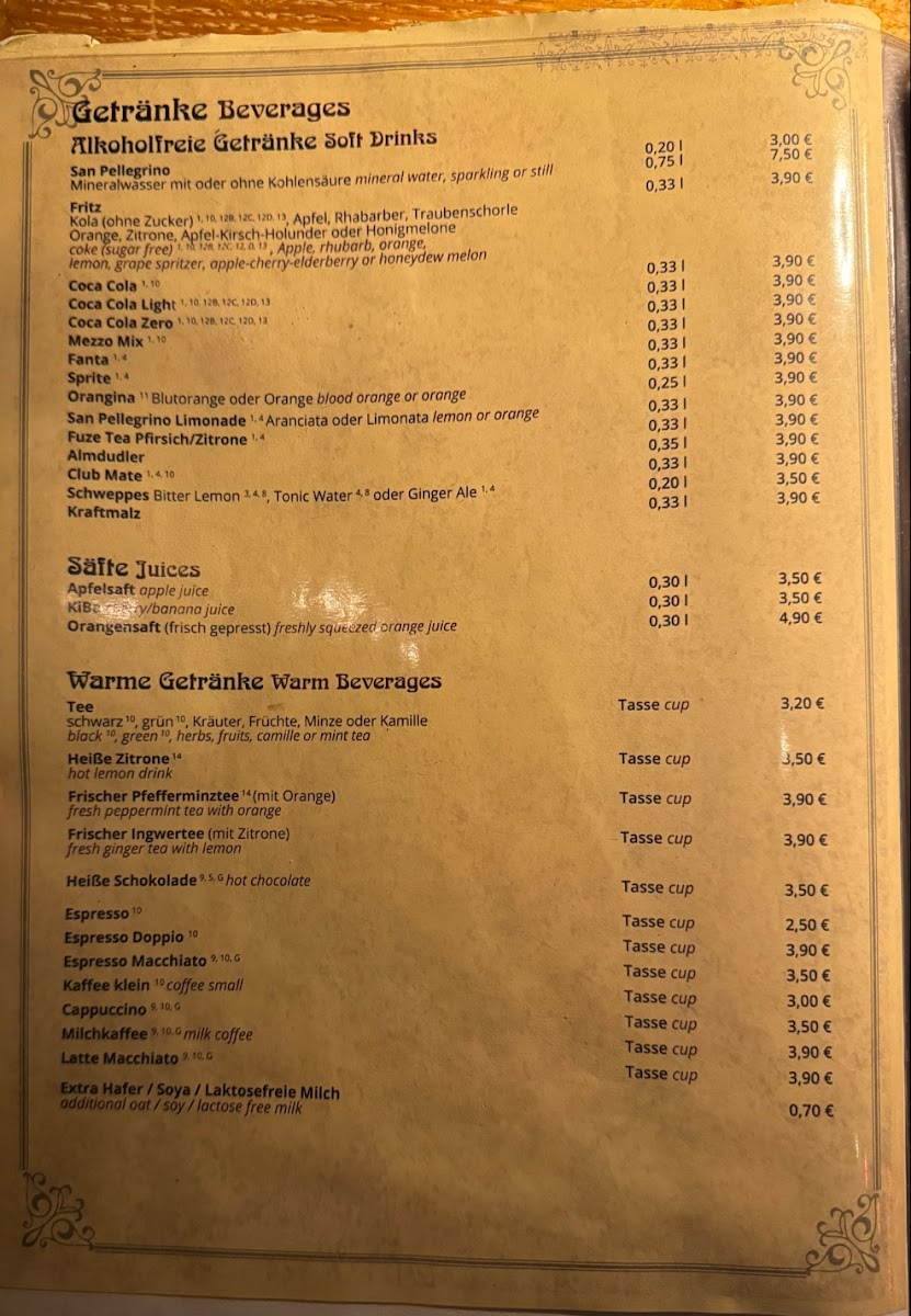 Pizzeria Marienkäfer Photo Menu 1