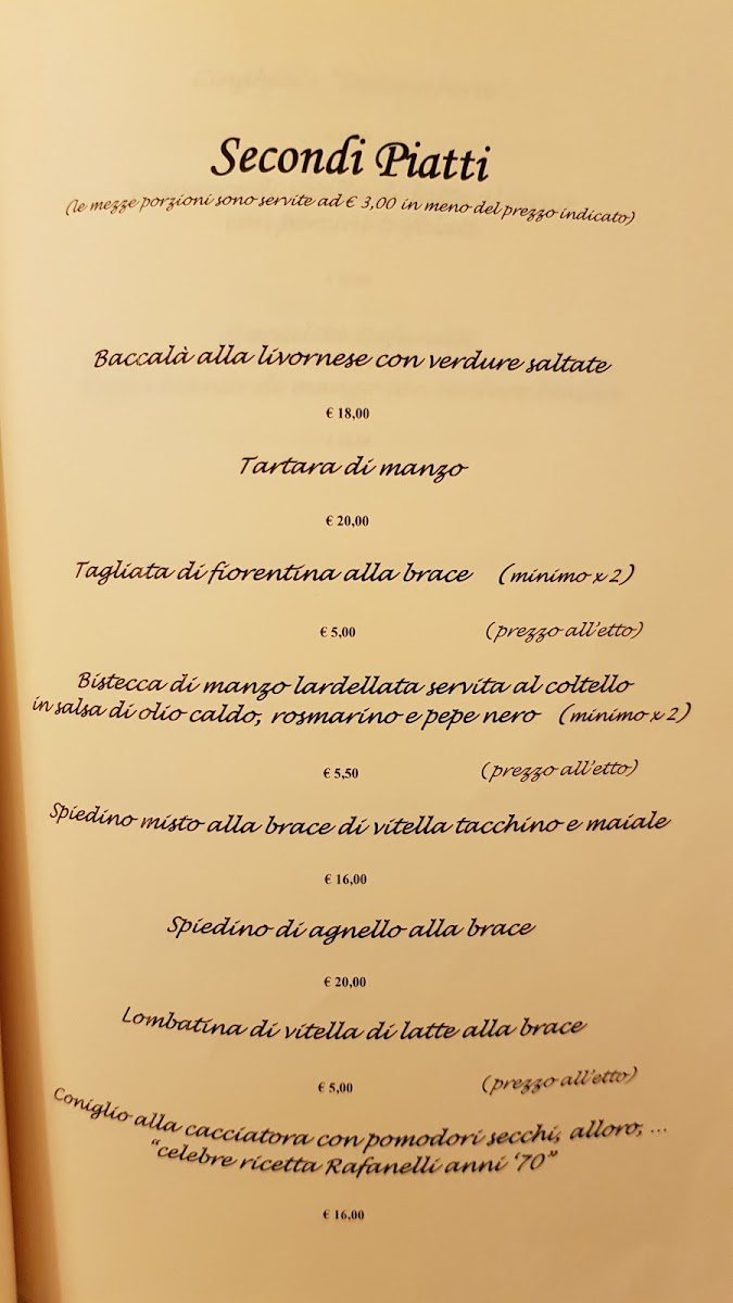 Ristorante Rafanelli Photo Menu 1