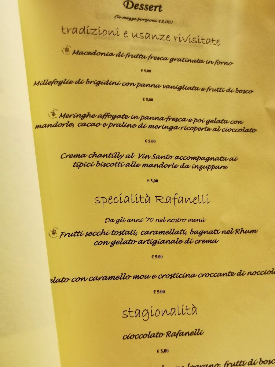 Ristorante Rafanelli Photo Menu 4