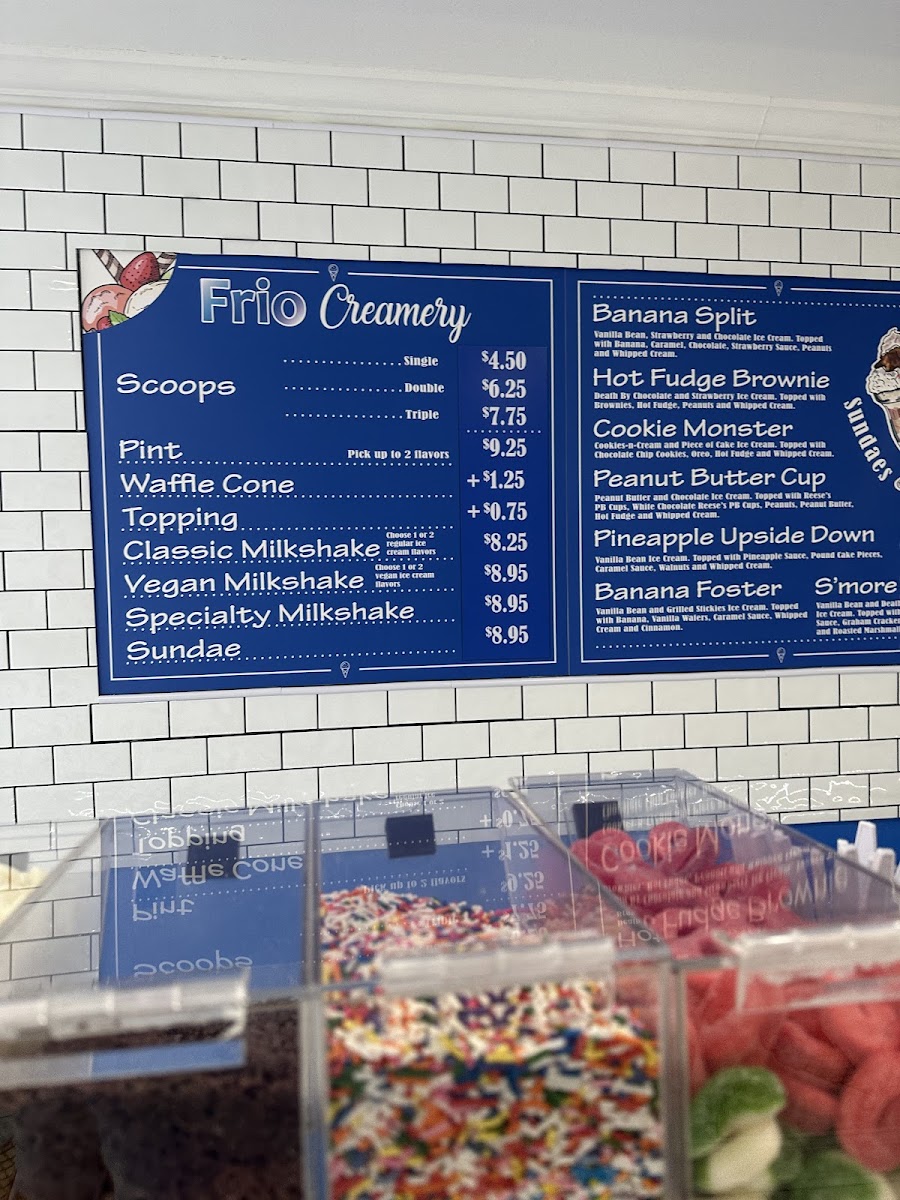 FRIO Creamery Photo Menu 3