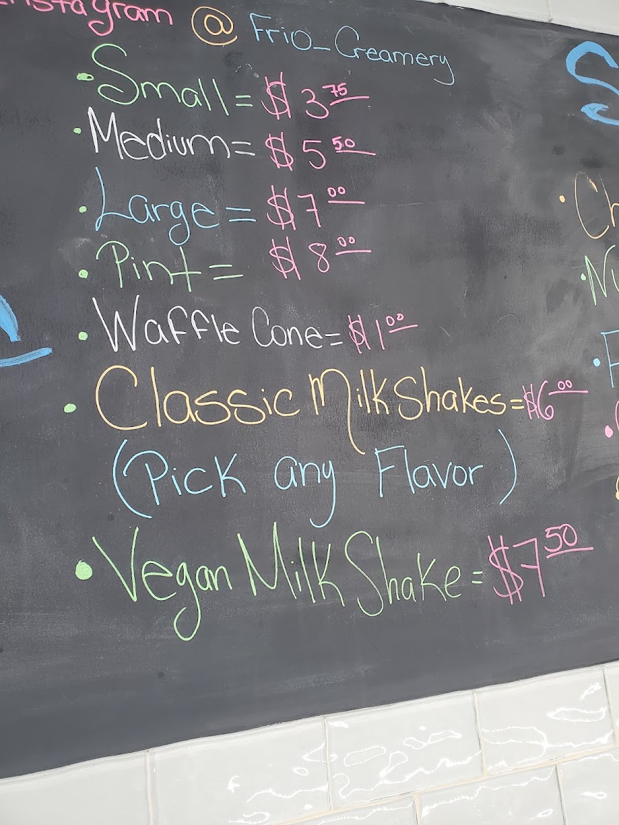 FRIO Creamery Photo Menu 5