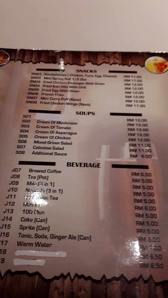 Vogue Club Photo Menu 1