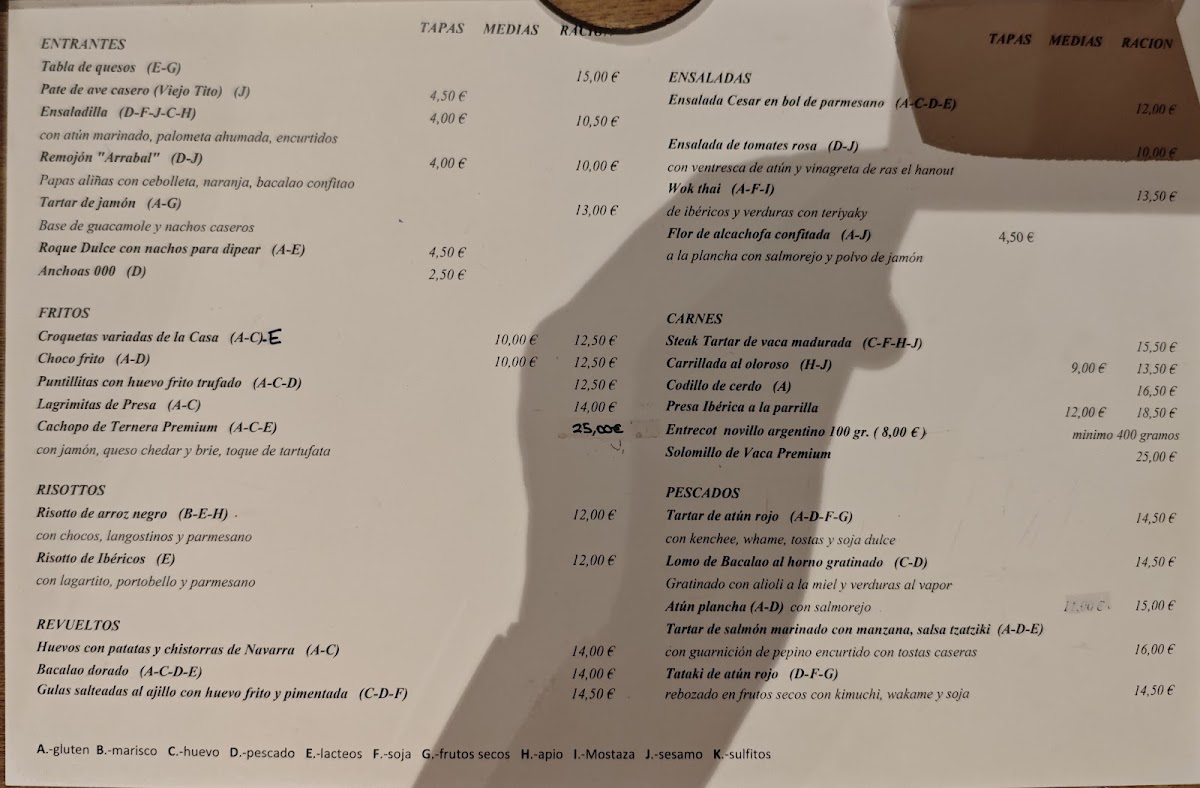 Restaurante Arrabal Photo Menu 2