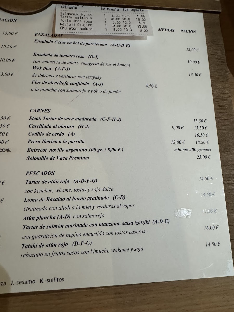 Restaurante Arrabal Photo Menu 4