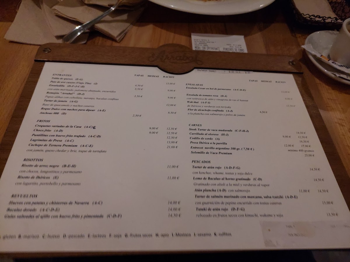 Restaurante Arrabal Photo Menu 5