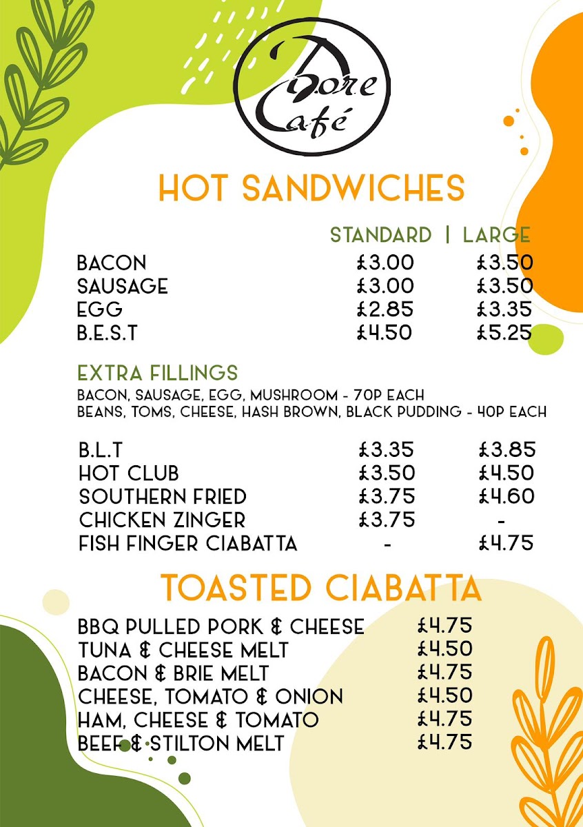 Dore Cafe Photo Menu 5