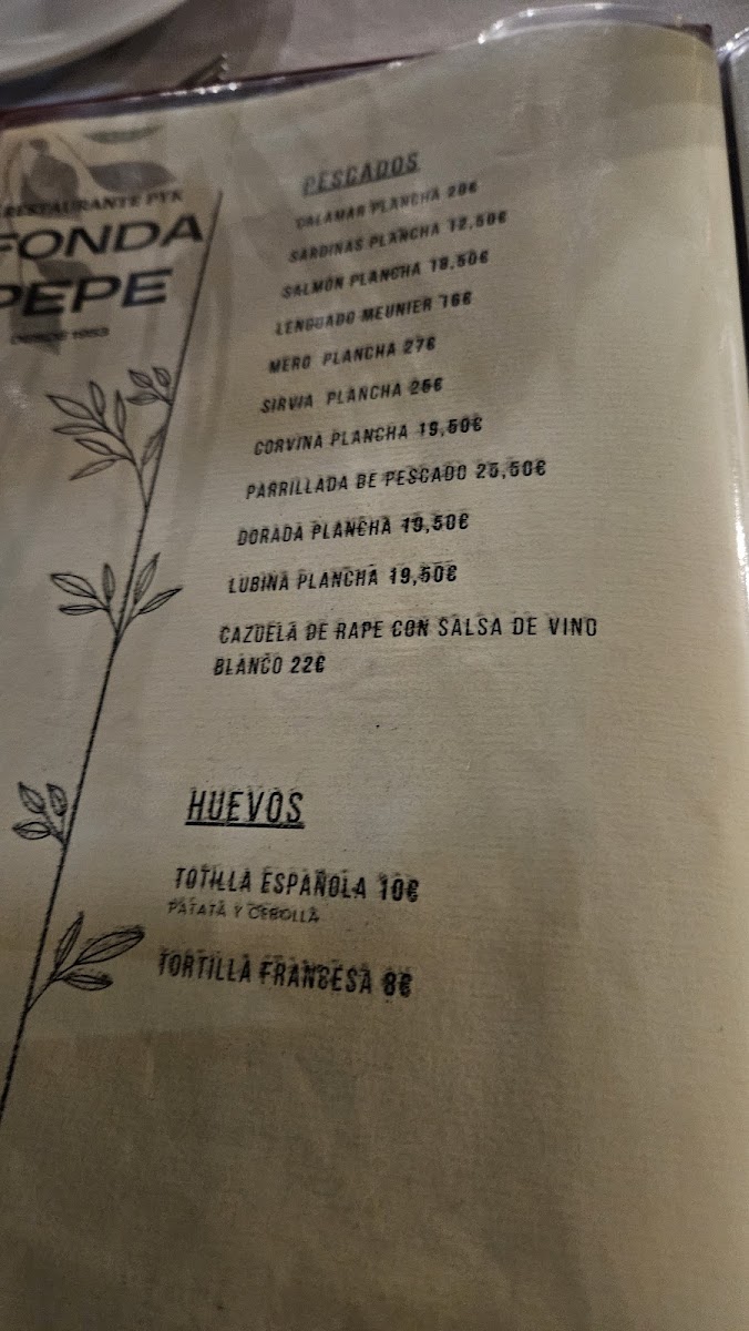Fonda Pepe - Restaurante P. Y. K. Photo Menu 3