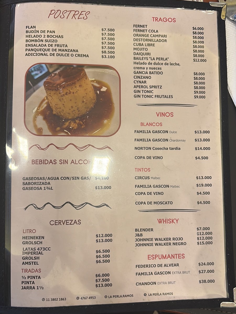 La Perla Photo Menu 1