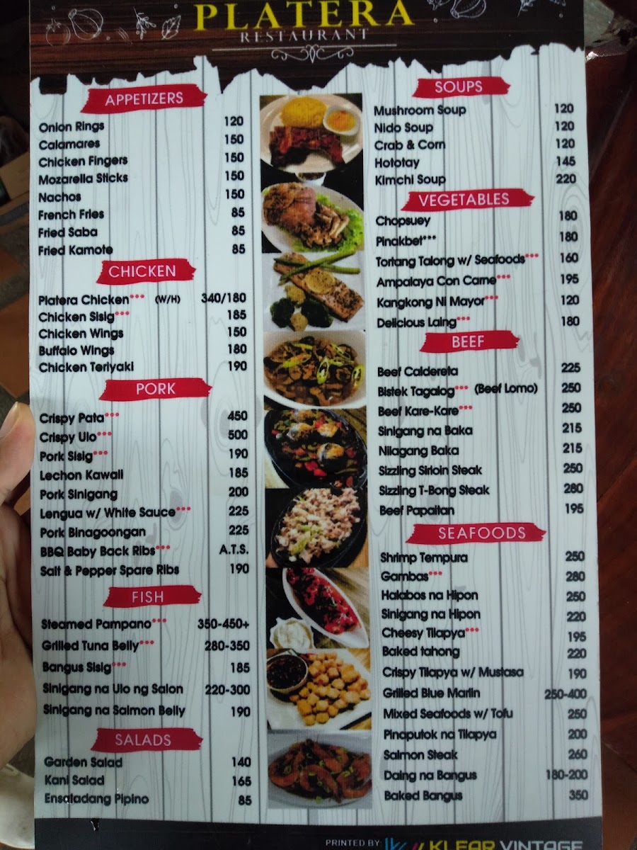 Platera Restaurant Photo Menu 7