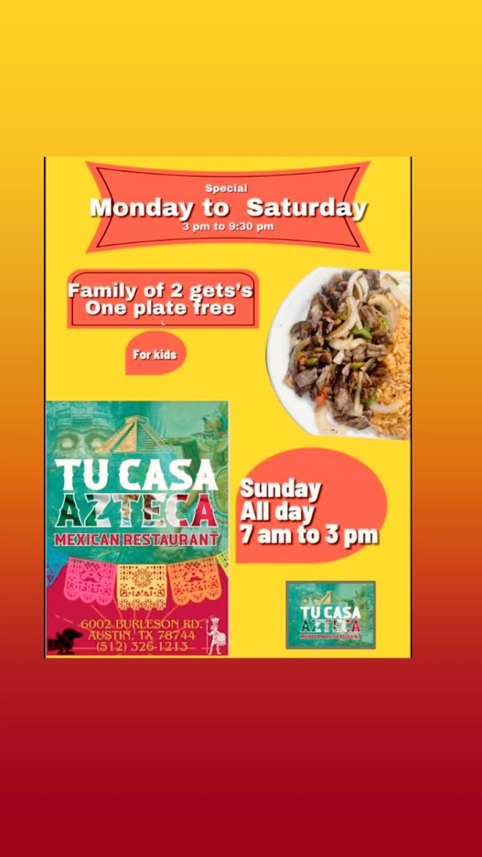Tu casa Azteca Photo Menu 7
