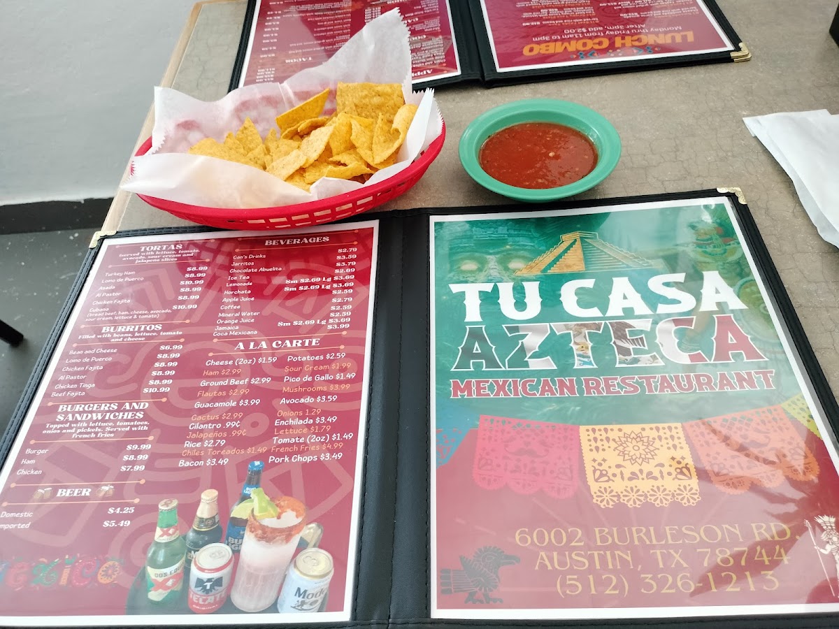 Tu casa Azteca Photo Menu 8