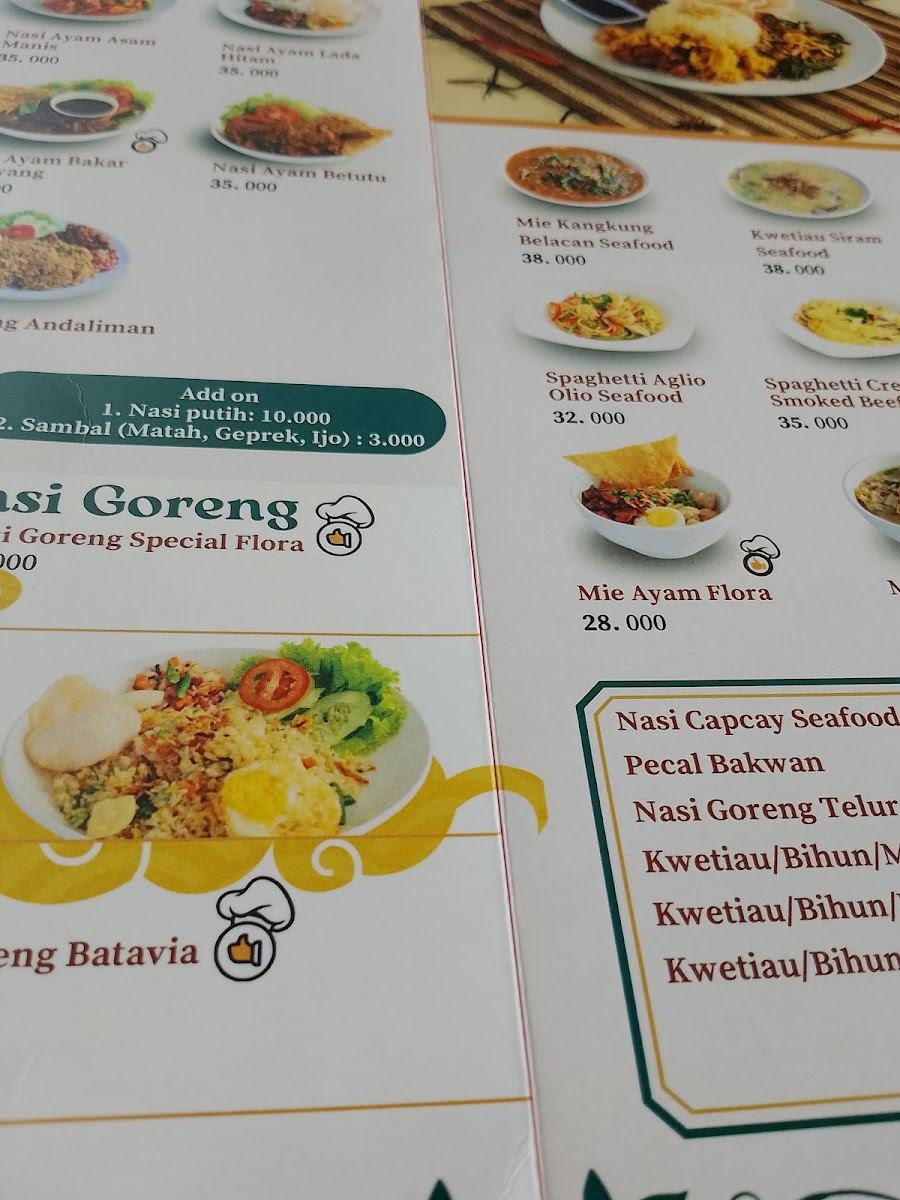 Flora Garden Cafe & Resto Photo Menu 4