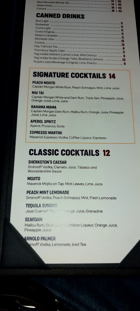 Getaway Bar and Grill Photo Menu 8