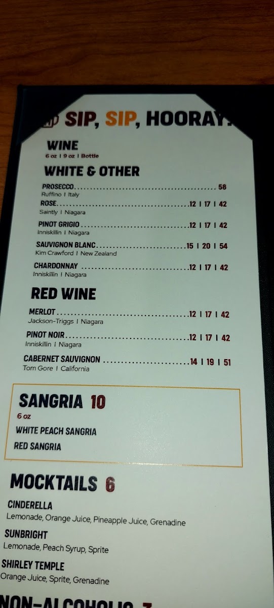 Getaway Bar and Grill Photo Menu 9
