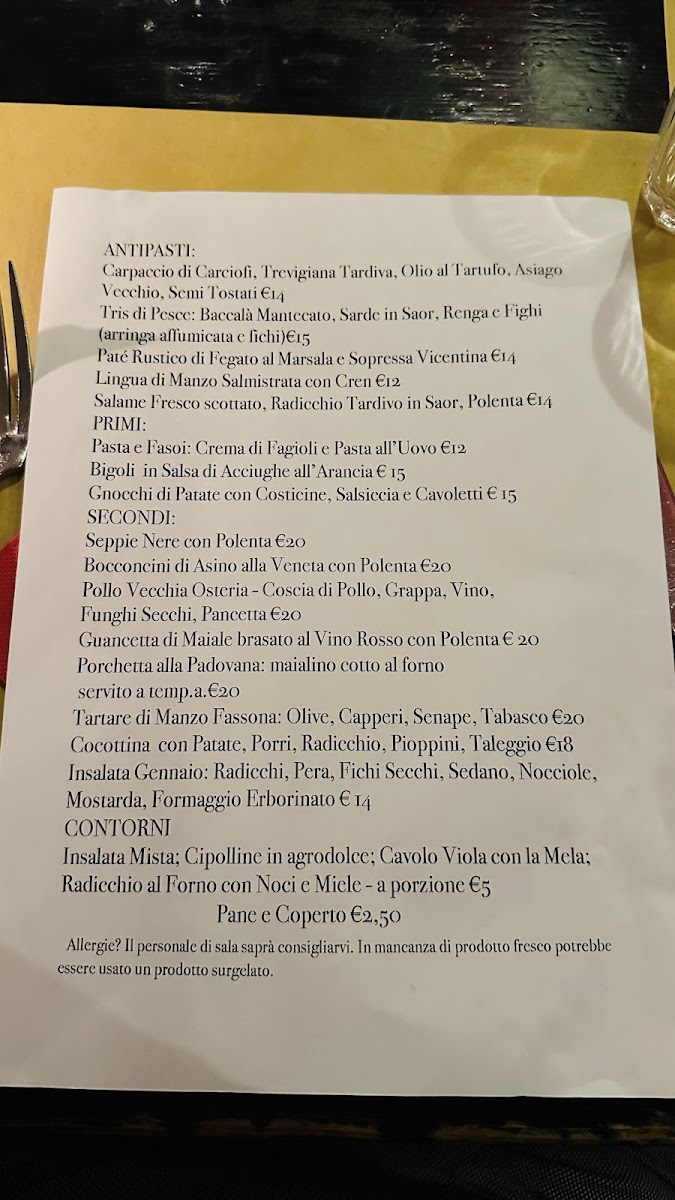 Osteria Nane della Giulia Photo Menu 1