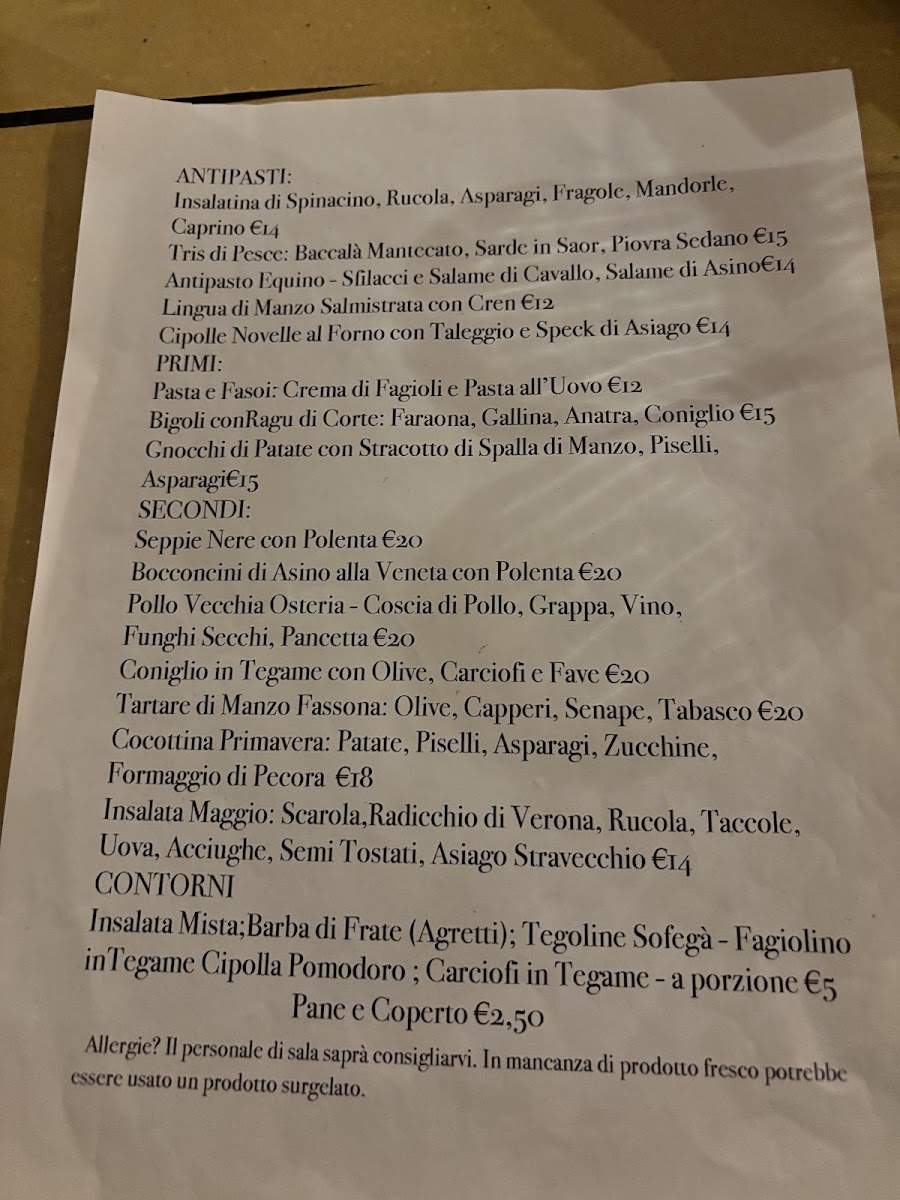 Osteria Nane della Giulia Photo Menu 2