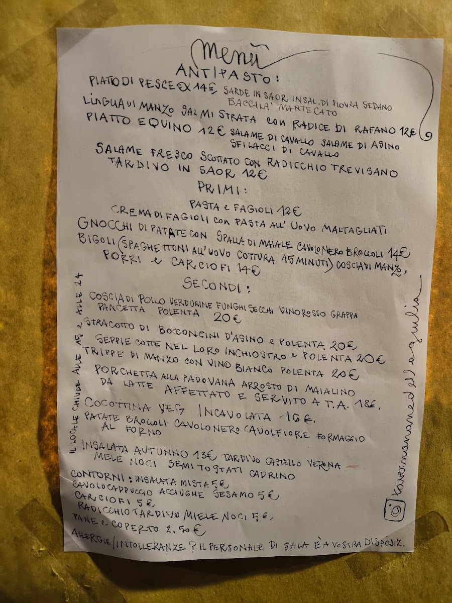 Osteria Nane della Giulia Photo Menu 9