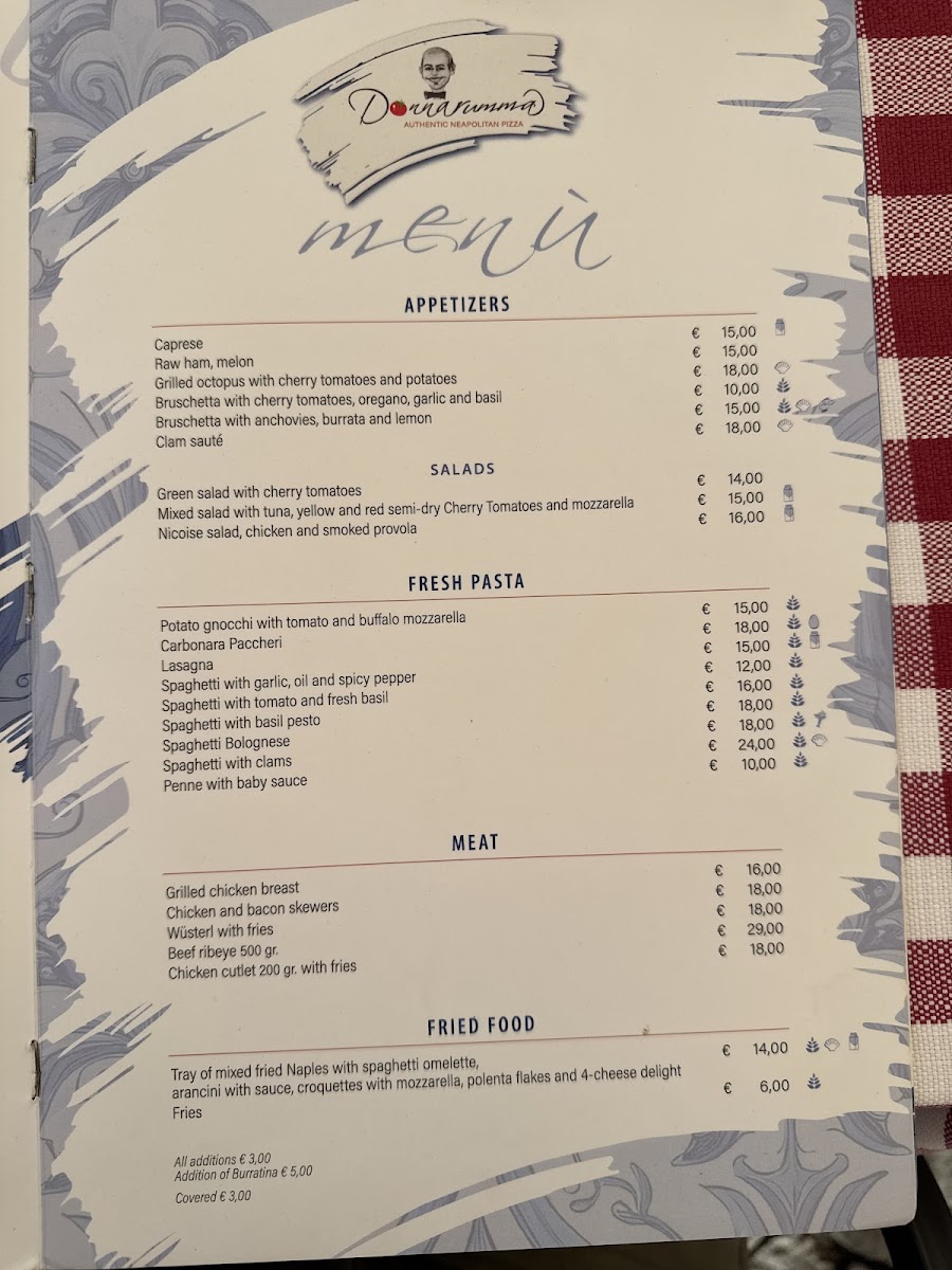 Pizzeria Ristorante Donnarumma Photo Menu 2