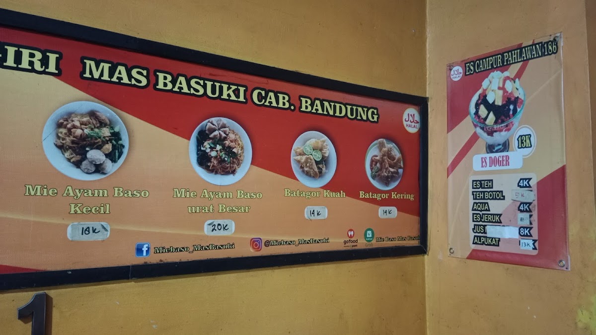Mie Baso Mas Basuki Soreang Photo Menu 2