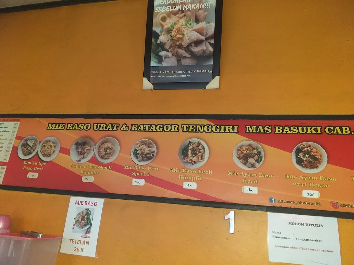 Mie Baso Mas Basuki Soreang Photo Menu 5