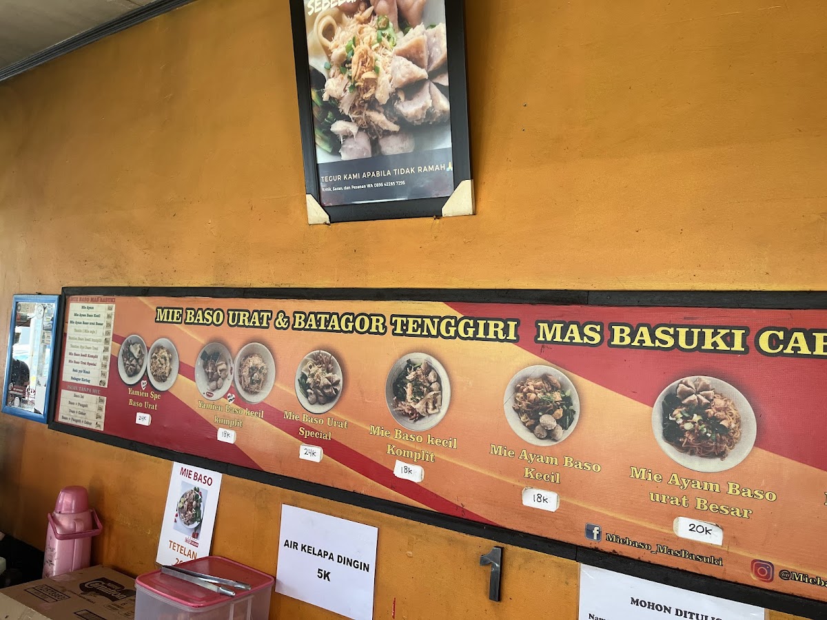 Mie Baso Mas Basuki Soreang Photo Menu 7