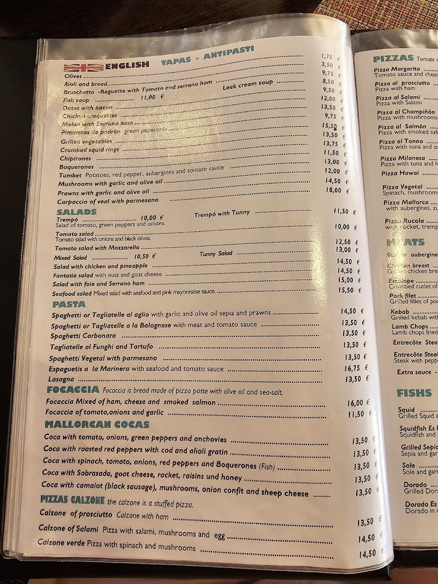 Restaurante Pizzería Es Port Photo Menu 10