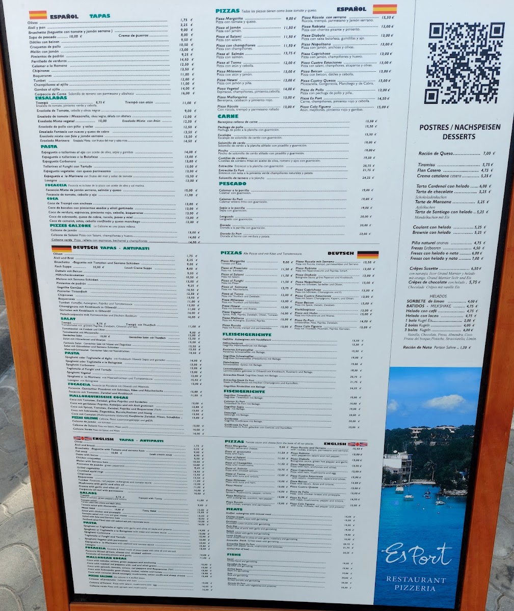 Restaurante Pizzería Es Port Photo Menu 6