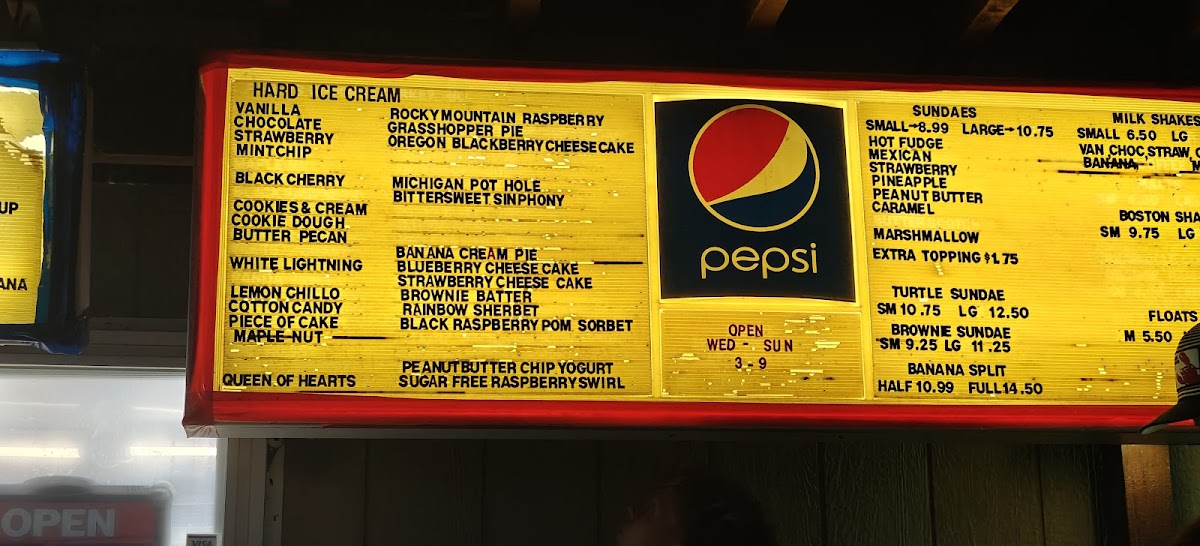 Cream at the Top Photo Menu 1