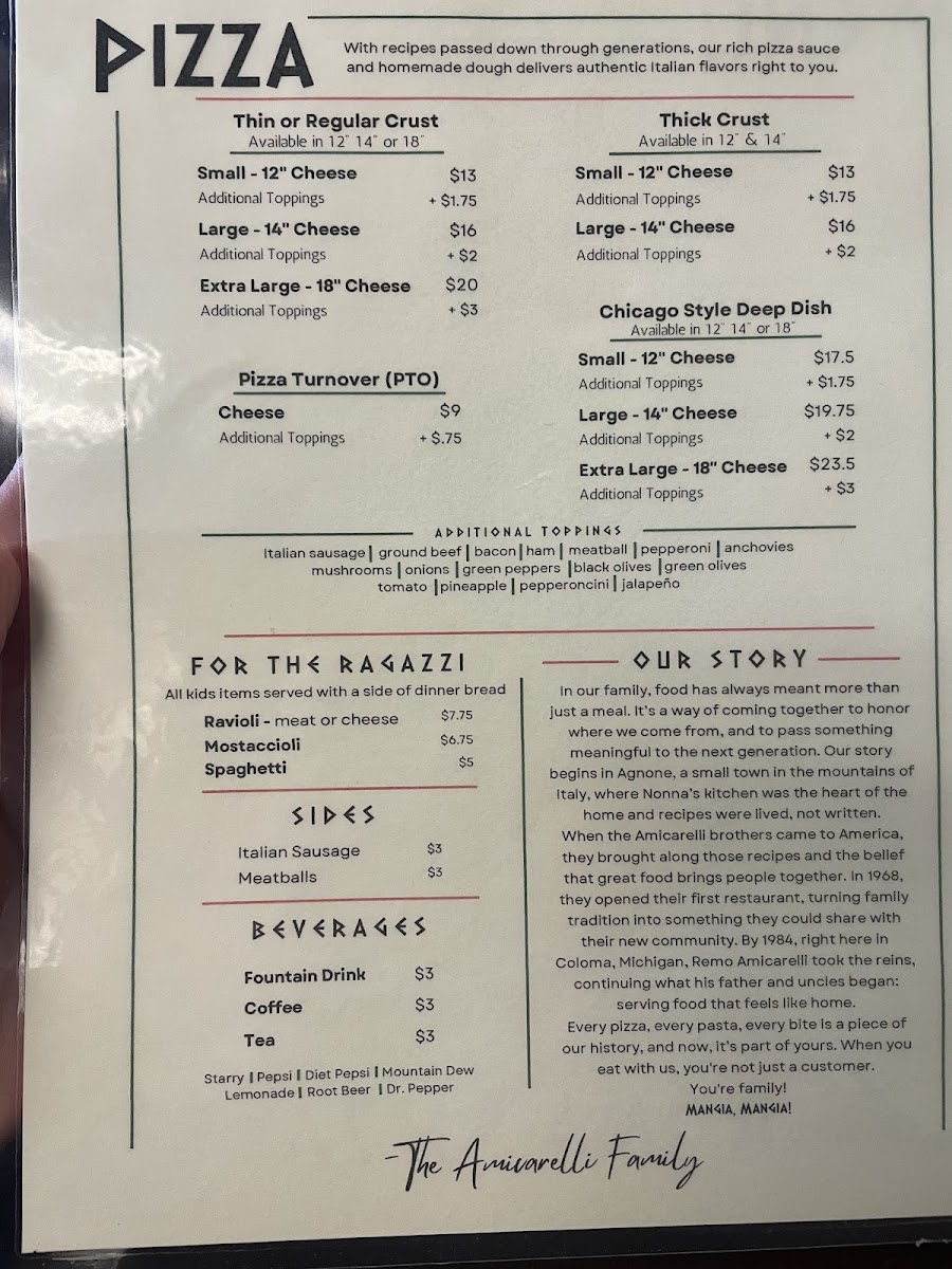 Roma Pizza - Coloma, MI Photo Menu 3