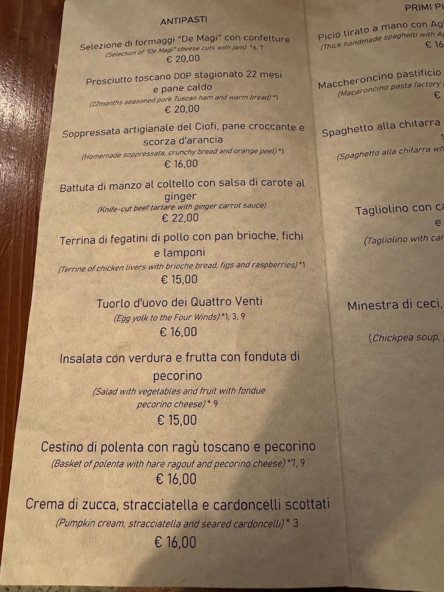 Osteria Quattro Venti Photo Menu 8